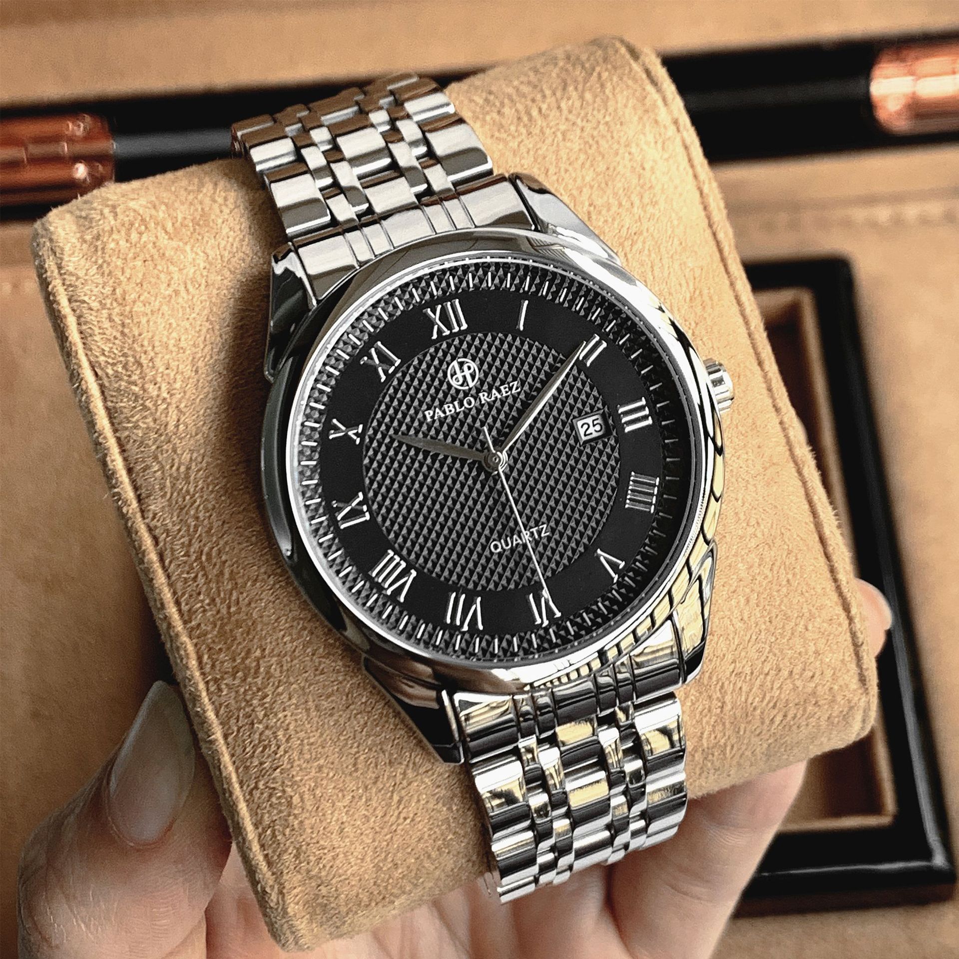  men's watch foreign trade popular waterproof fully automatic quartz watch cross-border e-commerce live broadcast one piece drop shipping wholesale_voghion.com