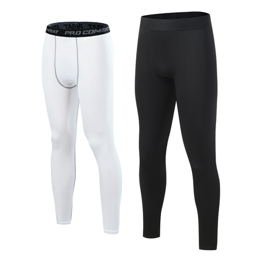 Sports tights men's summer basketball fitness pants running training quick-drying breathable track and field stretch leggings