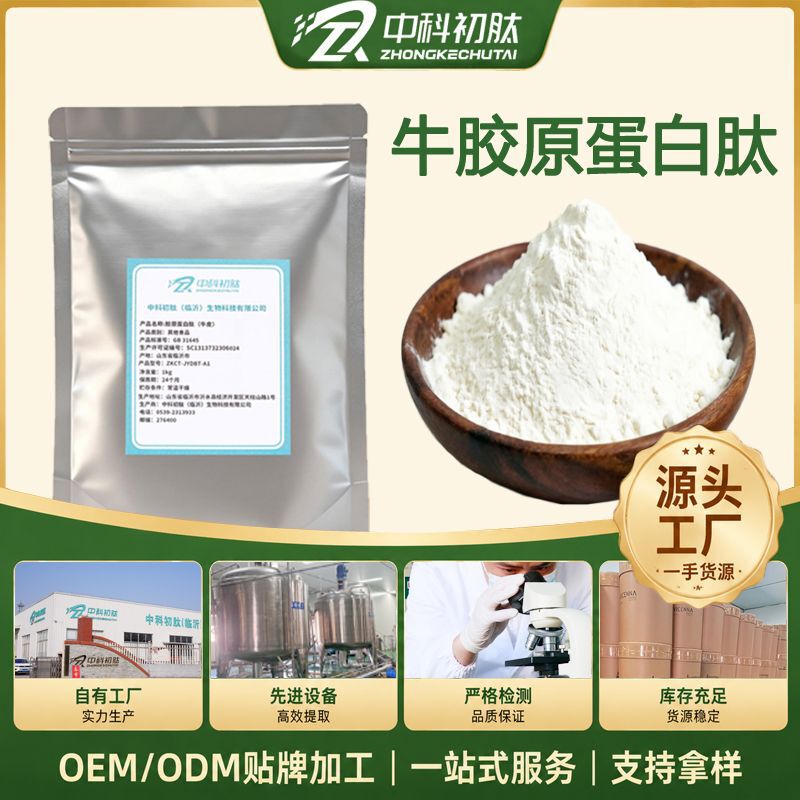 Bovine Collagen Peptides Food Grade Small Molecule Peptide Protein Powder Raw Material Bovine Collagen Type I Protein Source Factory
