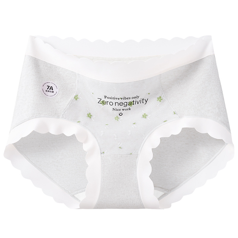 Artesanía de bordado francés Algodón puro cómodo encaje agradable para la piel entrepierna de algodón suave y transpirable entrepierna antibacteriana de grado 7A ropa interior de mujer