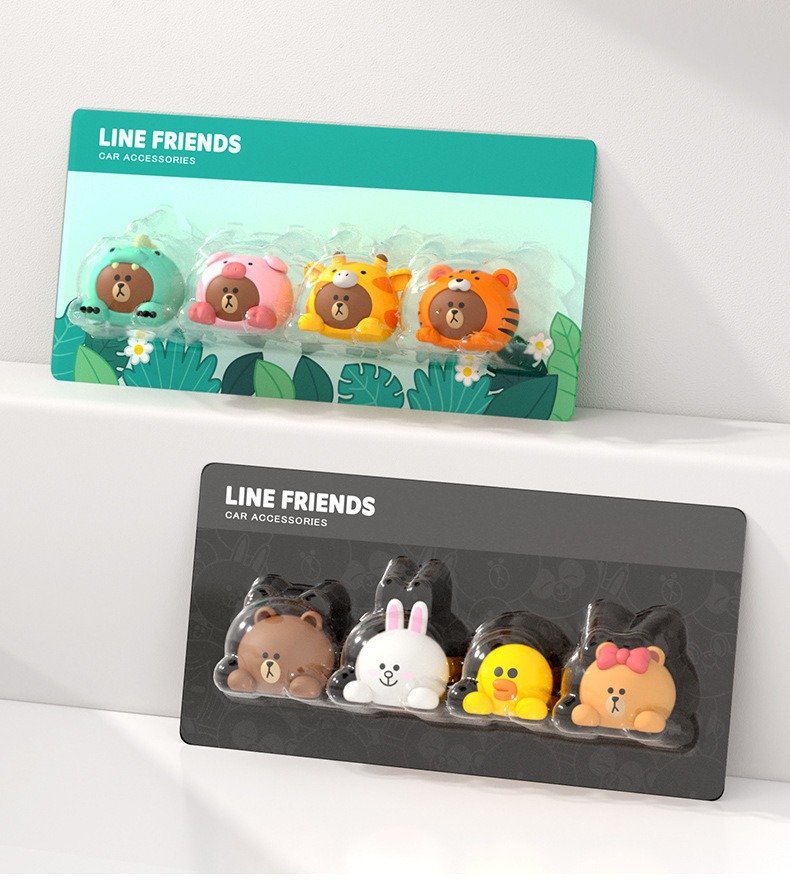 Brown Bear Car Interior High-End Luxury Cartoon Decoration Ornaments Car Accessories Wholesale