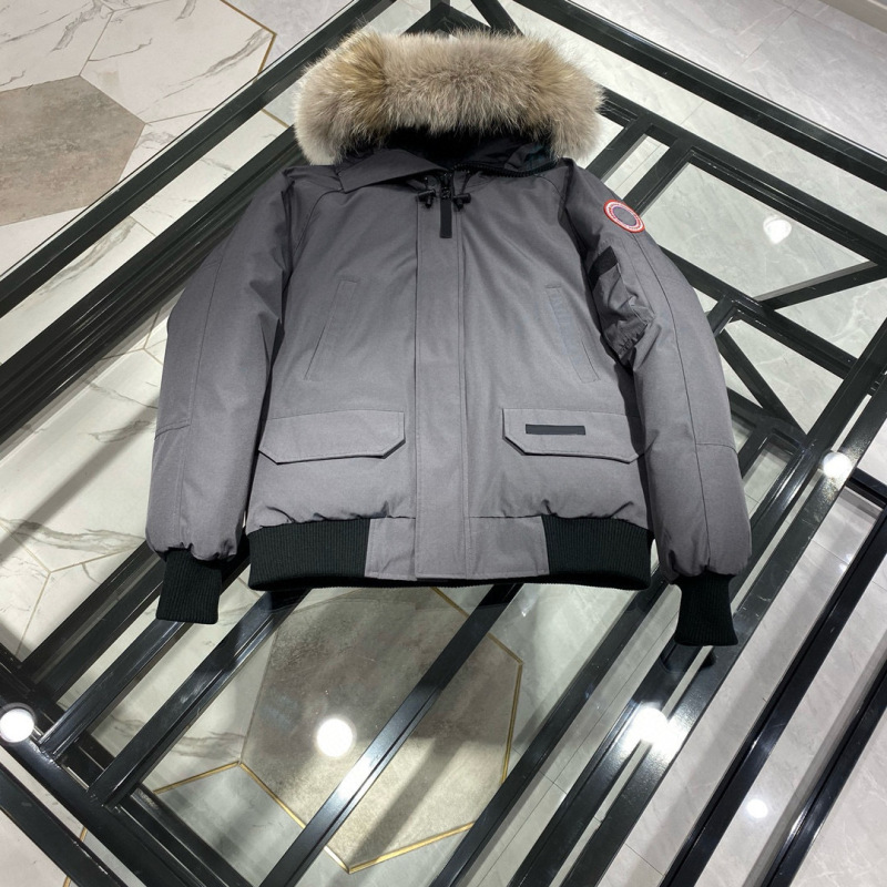 跨境25fw高版本美潮秋冬新款手臂徽章飞行员夹克羽绒服连帽暖外套|undefined
