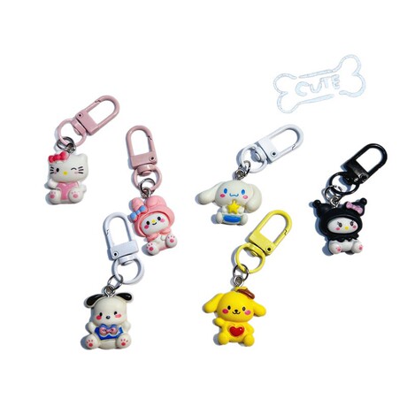 Sanrio Keychains Cartoon Sanrio keychain, cute student backpack pendant, girl's