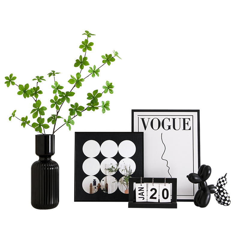 Entrar en el hogar decoración de puerta de entrada moderna alta sensación de sala de estar hogar escritorio TV comedor armario zapatos nicho decoración suave