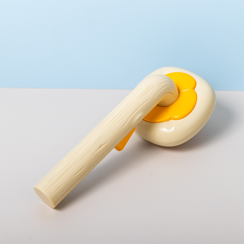 Peine de aguja autolimpiante universal para gatos y perros, depilación con un botón y vello flotante, peine de nudo abierto de acero inoxidable, suministros para mascotas