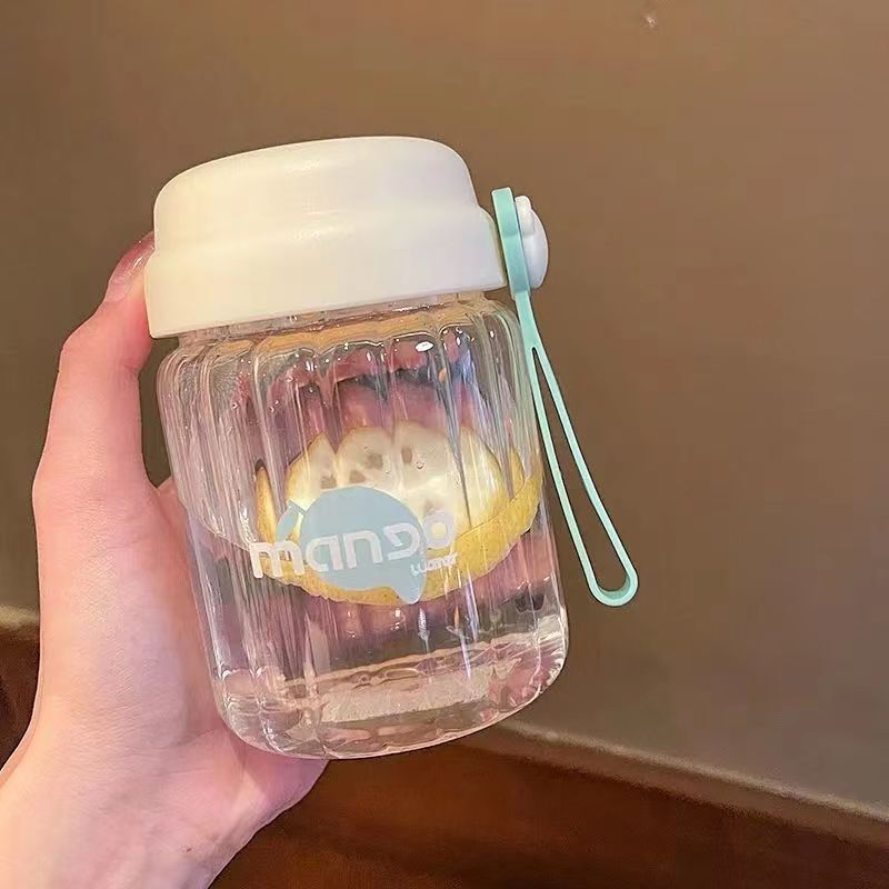 耐熱プラスチックガラスカップ二重構造落下防止ガラスカップ水筒男女兼用ビジネスギフトオフィスカップ茶水分離|undefined
