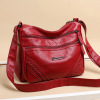 Universal capacious fashionable one-shoulder bag for mother, for middle age