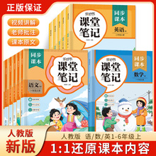25新版课堂笔记一二三四五六年级上册语文数学英语人教版同步教材