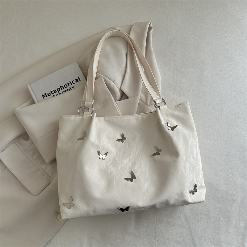 Bolsas de viaje de gran capacidad 2025, nuevas bolsas de mujer casuales, bolsas de arco de hombro para estudiantes universitarios, bolsas de clase.