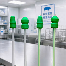 整箱售卖猪人工授精输精管常规款/深部拖拉机绿色海绵头初产