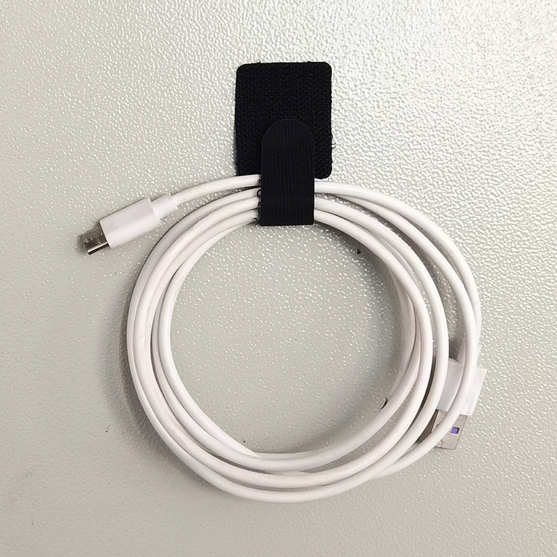 背胶魔术贴理线器耳机数据线固定贴自粘魔术贴扎带尼龙粘扣带批发