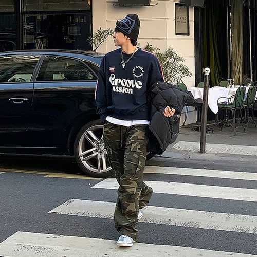 MYQ Design Letter Print Hooded Sweatshirt for Men Autumn/Winter Loose Pure Cotton Top Korean Style Fashion Pullover Jacket