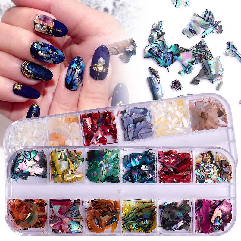 Japanese new ultra-thin magic color nail shell jewelry natural Joker net red abalone nail accessories wholesale Japanese new ultra-thin magic color nail shell jewelry natural Joker net red abalone nail accessories wholesale