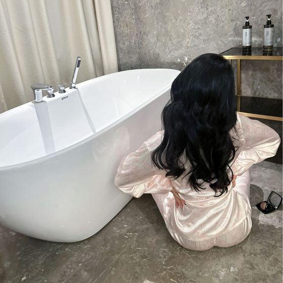 Yase [Sweet Enzyme King] Little Red Riding Book Cross-border Ice Silk Pajamas Women's Autumn Long Sleeve Pants Thin Home Wear
