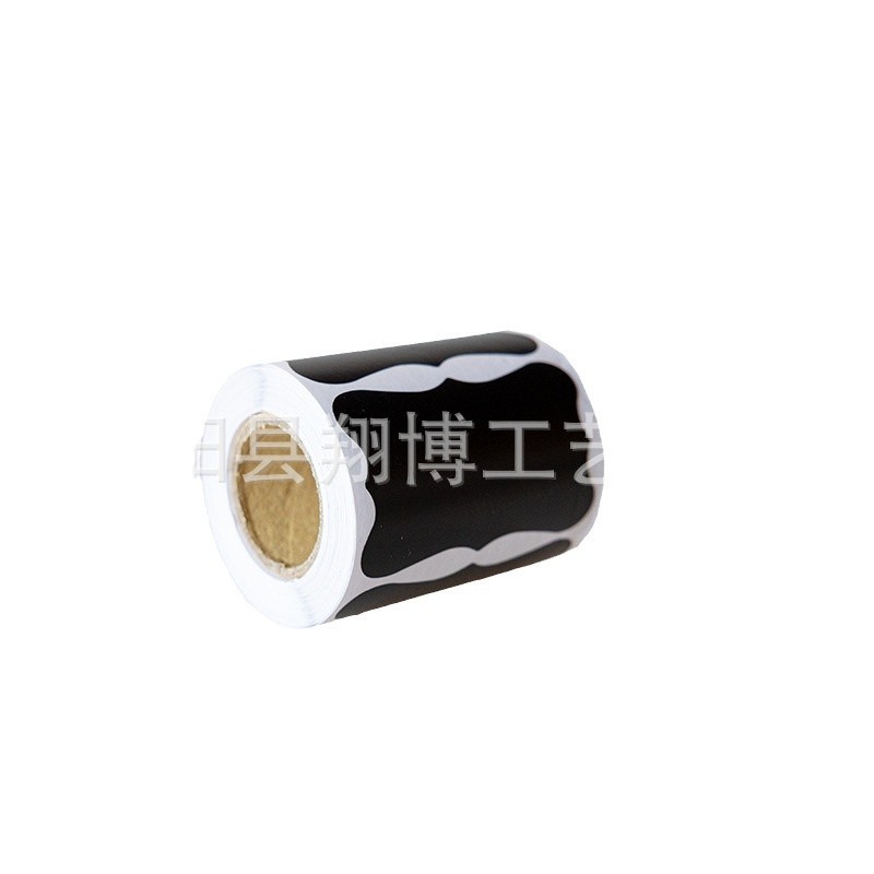 現物フロスト黒板貼りリールラベル120貼りリール黒ラベル巻き黒板ステッカー|undefined