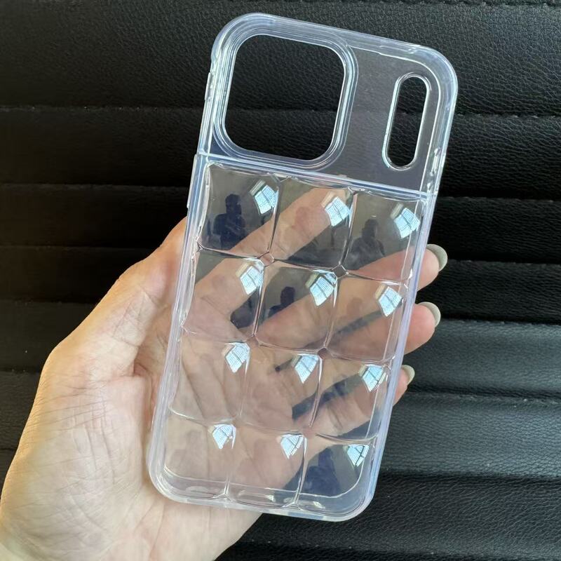 Cross-Border Applicable Apple 17 Ice Cube Phone Case 16 Detachable Backpack DIY Accessory Airbag Bubble Case Samsung S26 Cross-Border Applicable Apple 17 Ice Cube Phone Case 16 Detachable Backpack DIY Accessory Airbag Bubble Case Samsung S26