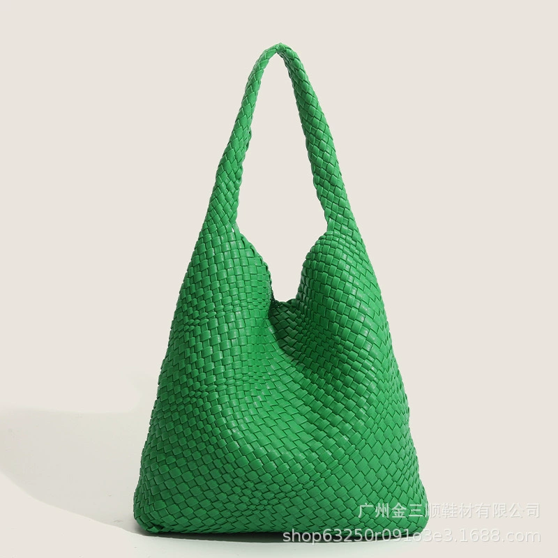 Кожаный PU ручной вязаный мешок Ручная сумка Ручная сумка Ручная сумка на плечо