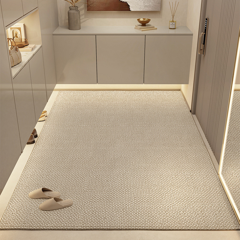 Casual Modern Entry Door Floor Mat, Log Style Entry Door Carpet, Washable and Stain-Resistant, Entry Door Can Be Cut to Fit the Foot Mat