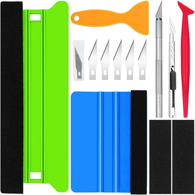 Cool Nice Car Film Application Tools Cross-Border Set 13Pcs Vinyl Film Application Tools Car Window Film Set (Car cleaning tools) - film-set-13pcs