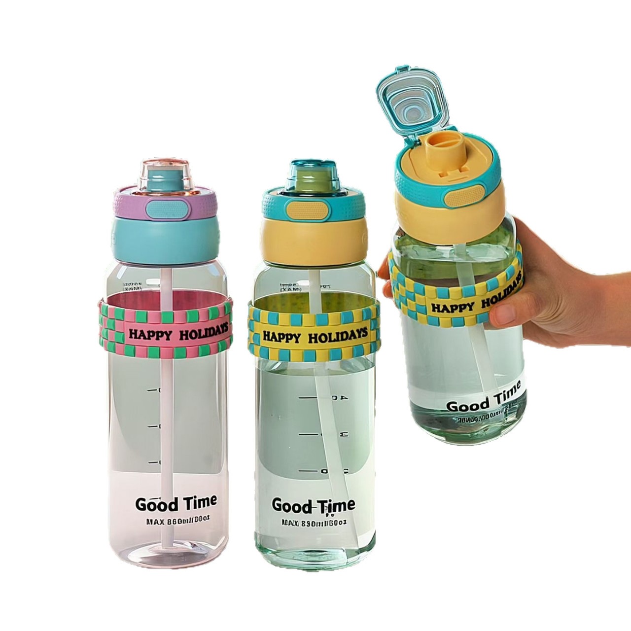 Material portátil para hombres y mujeres de alto valor facial taza de acompañamiento de chicas taza de moda encantadora de estudiantes taza de agua para hombres sin mano