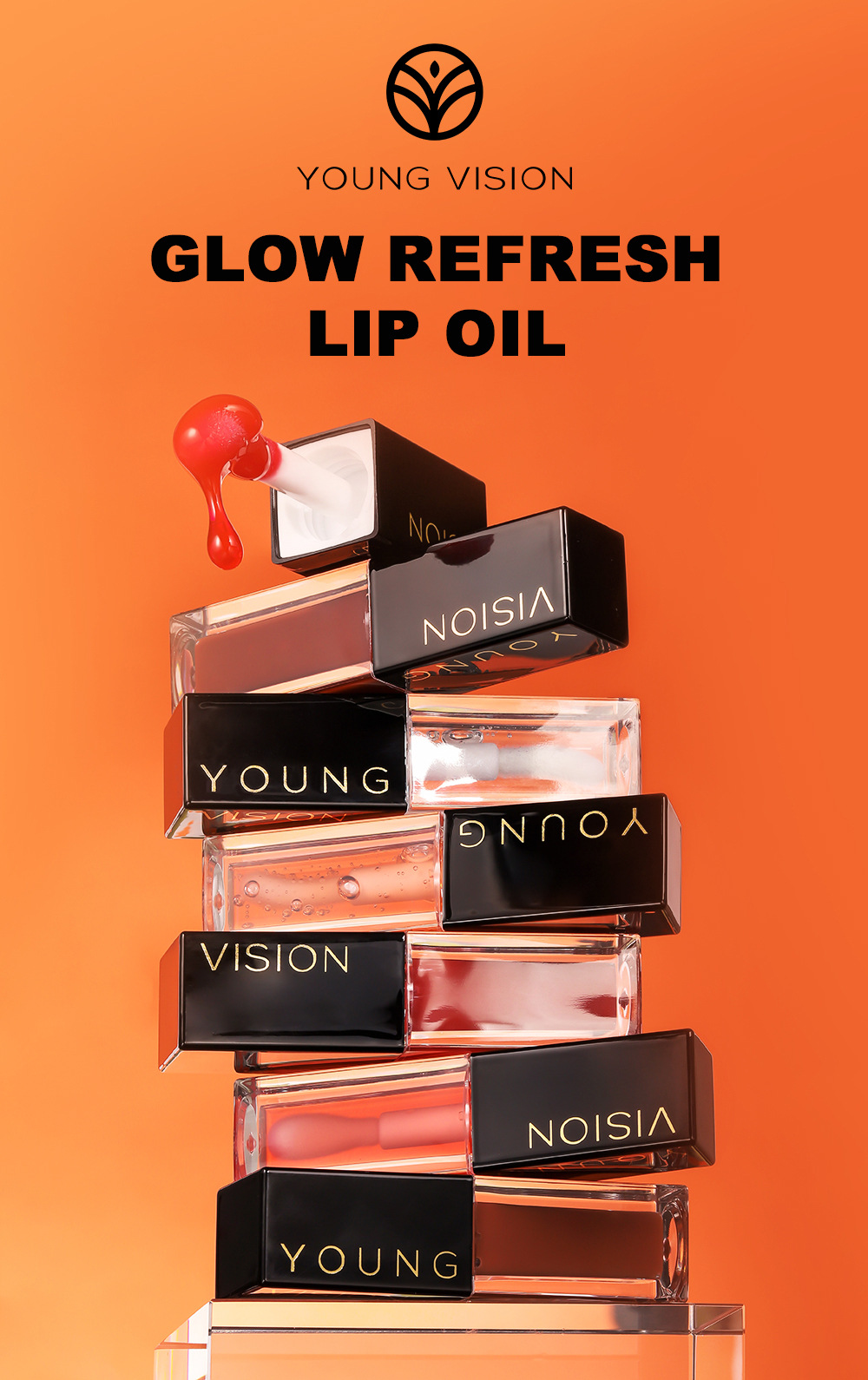 YOUNG VISION 7-color Lip Oil Mirror Water Gloss Lip Gloss Dudu Lip Liquid Lipstick details Picture