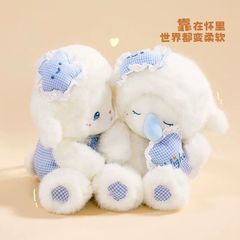 可爱仿真晚安小羊玩偶公仔毛绒玩具女孩睡觉抱枕生日礼物娃娃批发