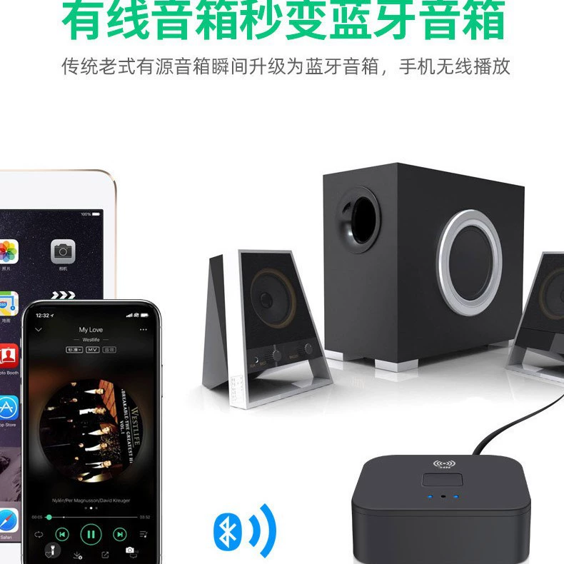 Bluetooth-приемник NFC аудио, RCA и 3,5 мм, Bluetooth 5.0, обновление старой стереоподсистемы