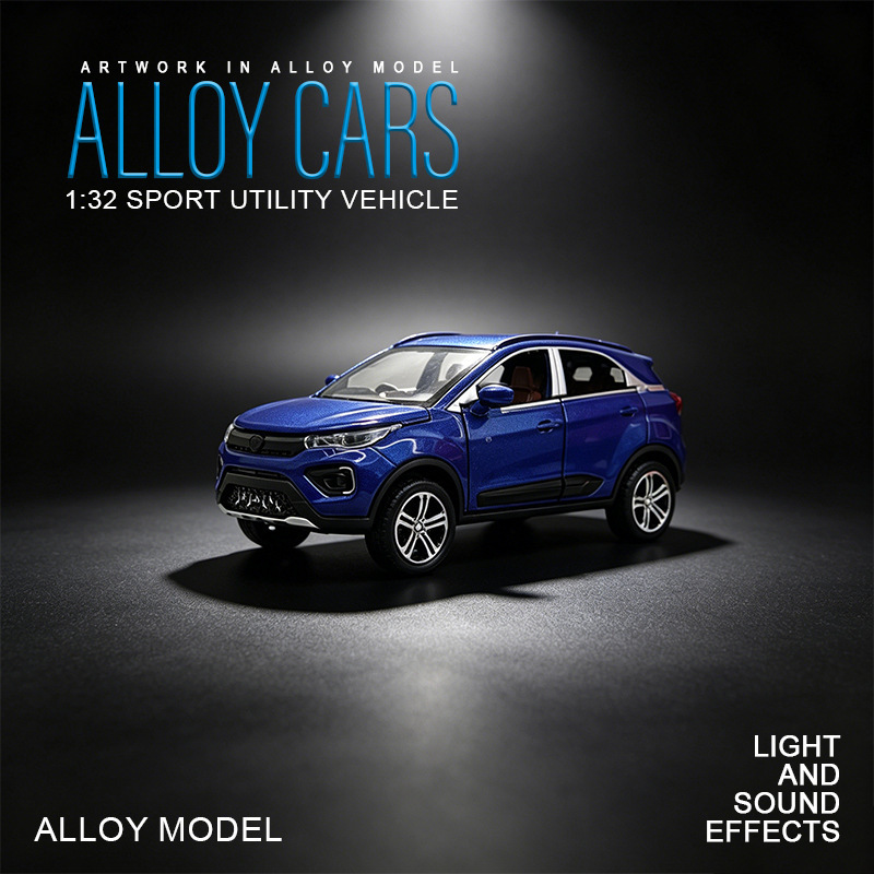 Cross-Border Die-Cast 1:32 Tata Alloy Car Model with Sound and Light, Cool Sound Effects, Openable Doors, Children's Toy Car Wholesale