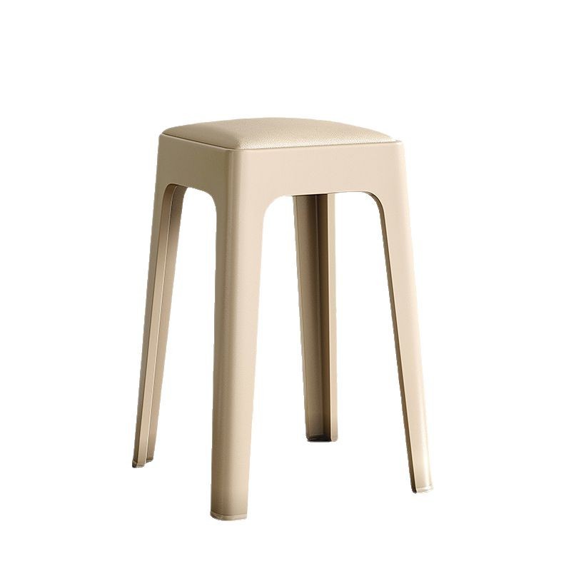 Los taburetes de plástico blandos se pueden apilar, taburetes altos engrosados para el hogar, bancos cuadrados de lujo ligeros, de alta gama, catering, invitados comerciales, de repuesto