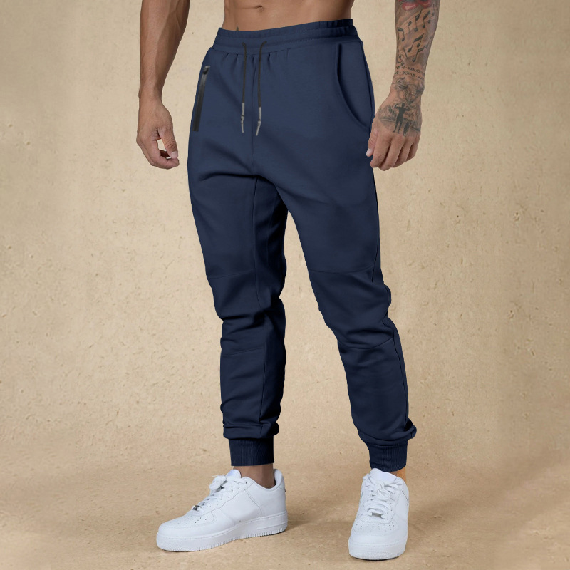 2024 men's drawstring new sports for fitness, breathability, and seasonal casual pants_mkmklike.com
