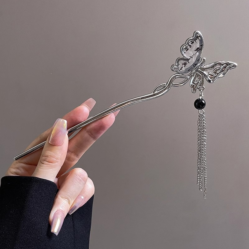 El estilo de alta sensación de miniatura caballo falda clip de cabello nuevo estilo chino tocado antiguo clip de cabello estilo nacional clip de cabello paso de cabello para mujeres image 73