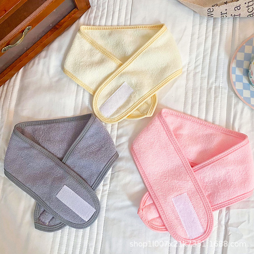 European and American fashion ant cloth Velcro headband women's sports sweat-absorbent breathable confinement towel face wash hair accessories headband
