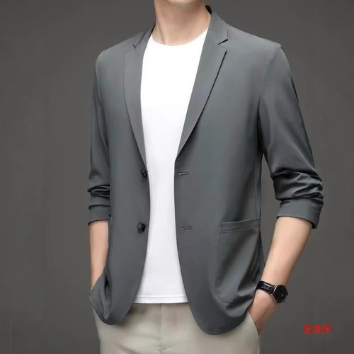 2025 Spring and Summer New Oversized Unisex Casual Lightweight Maturing Men's Blazer Light Business Suit Jacket