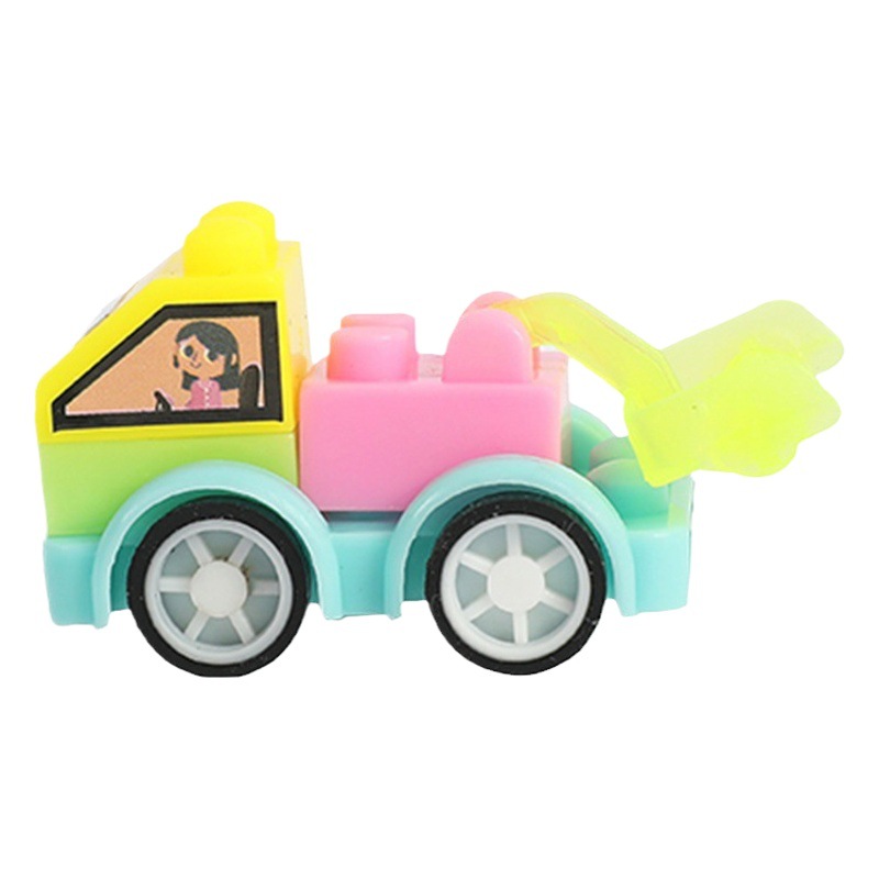 Educativo DE LOS NIÑOS DE LA Asamblea de la ingeniería creativa coche deformación niño juguete pequeño regalo huevo retorcido empuje regalo al por mayor