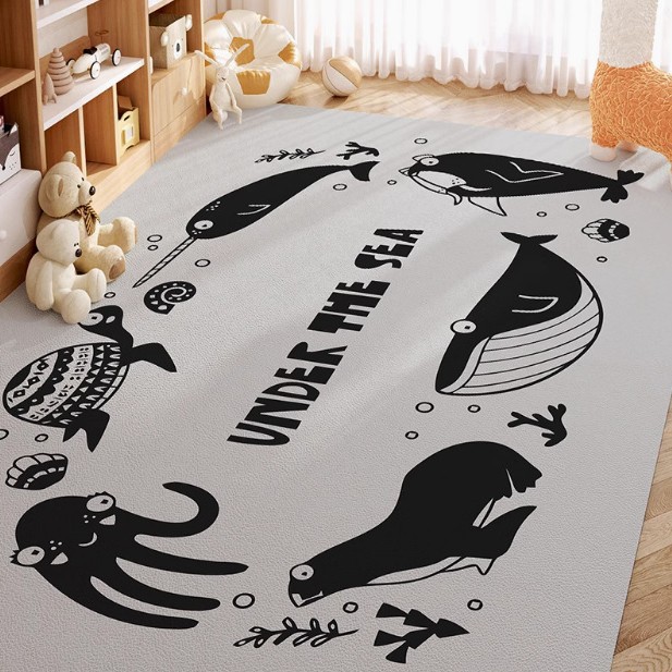 Children's Climbing Mat Blanket World Map Anti-Fall Carpet Boy Reading Area Baby Play Area Floor Mat Environmentally Friendly