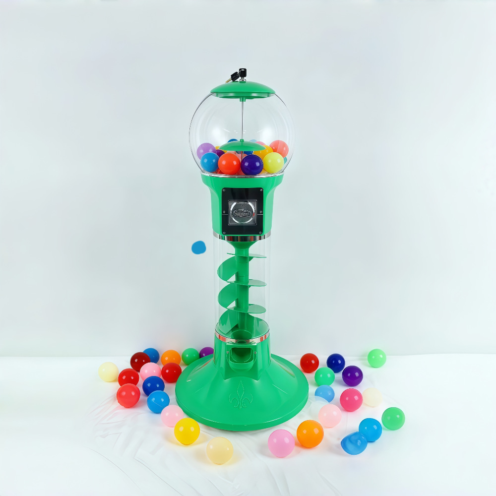 Máquina Expendedora de Cápsulas de Pie de PVC Operada por Monedas con Diseño Espiral