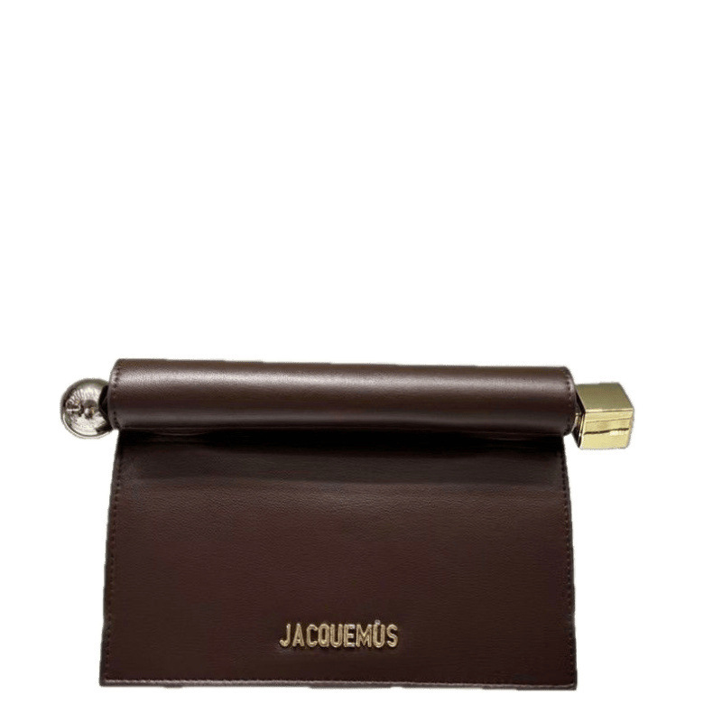 本革 Jacquemus2025 新作プラスチックバッグ多用途小型スクエアバッグショルダークロスボディ小型バッグカーリングチェーンバッグ|undefined