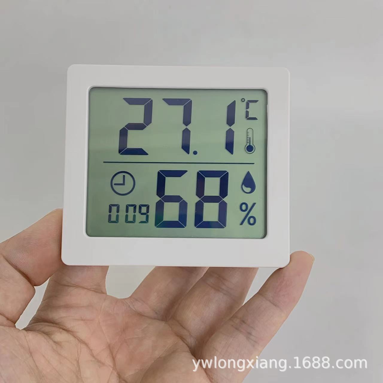 超薄大屏显示 带支架 温度 湿度 时间 显示 室内温湿度计  家用
