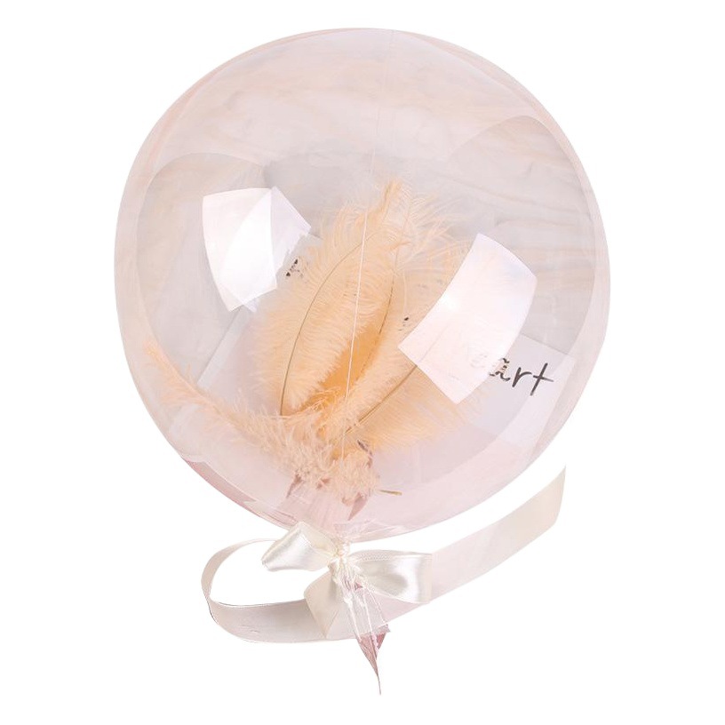 Nueva celebridad en línea transparente gran ola bola romántica Pequeño Príncipe Rosa ramo material globo flor suministros de embalaje