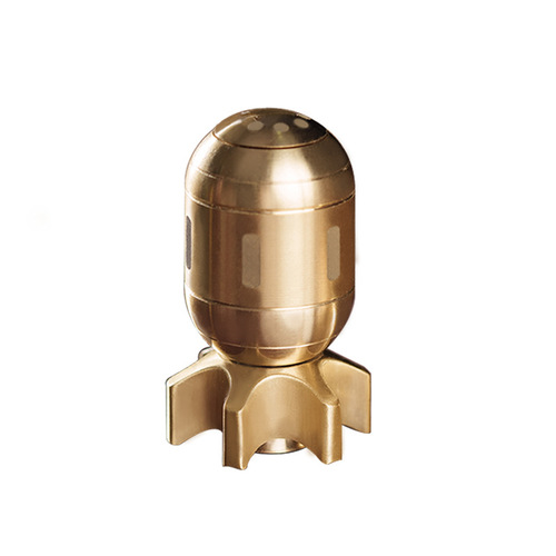 Brass torpedo fingertip gyro decompression rotating torpedo gyro copper handicraft ornaments hand piece decompression play