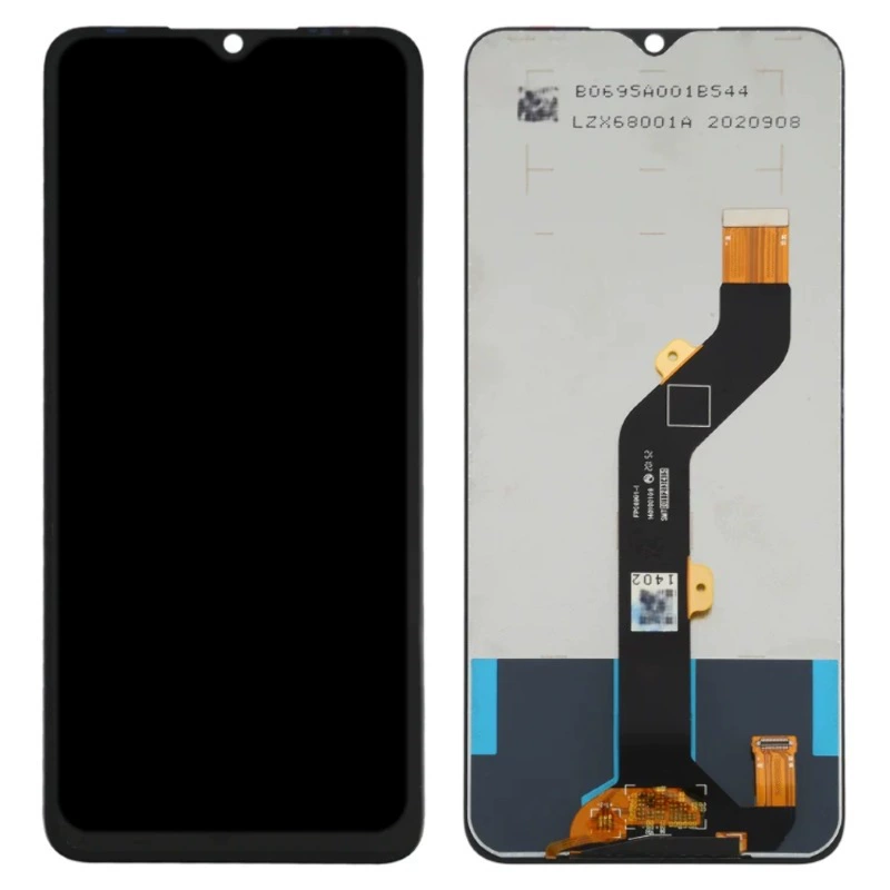 Подходит для Transsion TECNO Spark 5 Air: ЖК-экран мобильного телефона с тачскрином, внутренняя и внешняя панель с рамкой (в сборе)