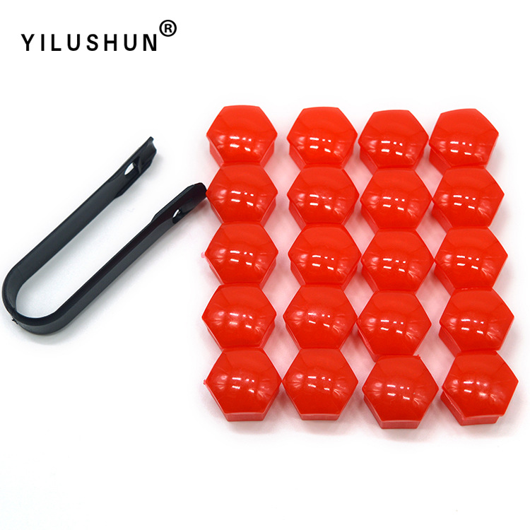 17mm 19mm 21mm universal del neumático de coche tapón rosca cubo decorativo plástico tuerca cubierta protectora