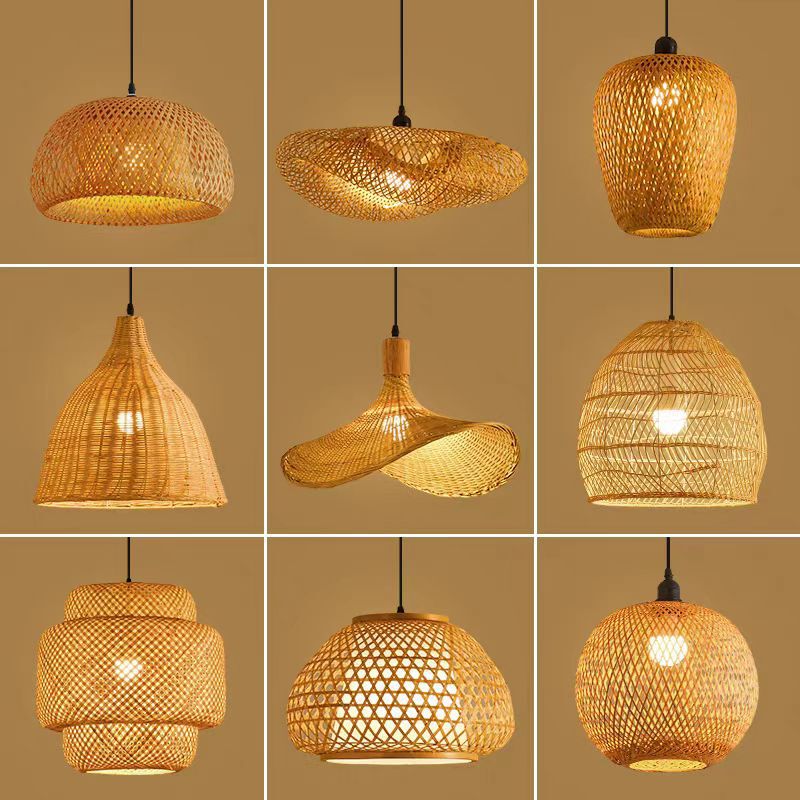 Bamboo Pendant Lamp, New Chinese-Style Lighting, Rattan Zen Tea Room Dining Japanese Candle Bamboo Art Lantern, Tea House Antique Style Bamboo Pendant Lamp, New Chinese-Style Lighting, Rattan Zen Tea Room Dining Japanese Candle Bamboo Art Lantern, Tea House Antique Style