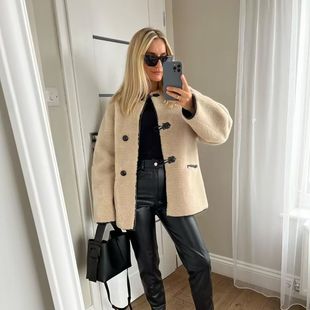 Cross-border women's clothing 2023 autumn and winter New European and American style plus size fashion ins imitation rabbit fur coat for women