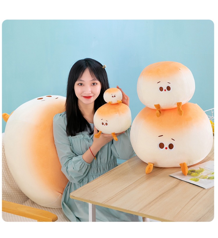 Creative New Small Steamed Bun Pillow, Cute and Soft Dumpling Plush Doll, Soft Cushion Pillow for Girls to Sleep on