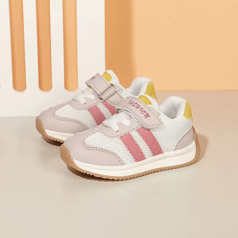 鞋子运动鞋春秋机能轻便2024宝宝软底新款鞋透气儿童网面女童防滑