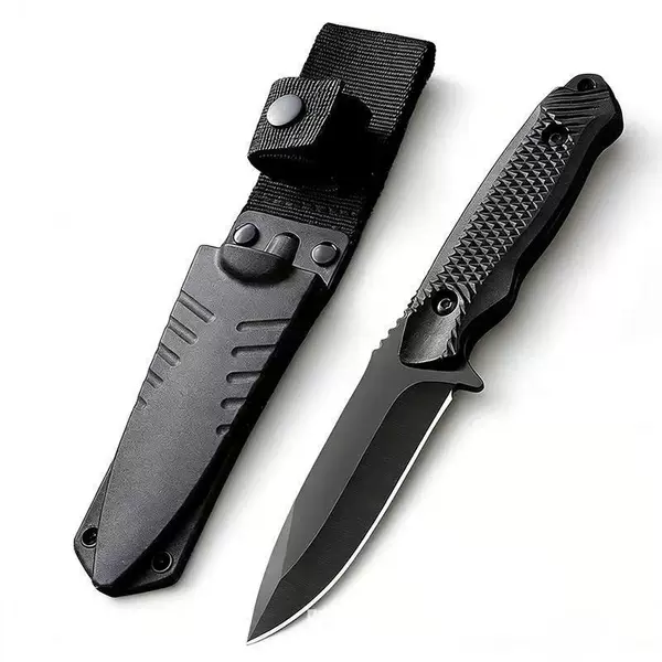 Stainless Steel Folding Knife for Outdoor Survival, Diving, Tactical Use, Portable Sharp Fruit Knife with Knife Sheath
