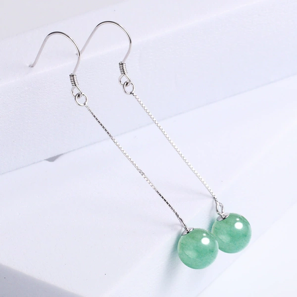 Earrings jade