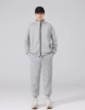 Chinese cotton stand collar suit [gray plus velvet]