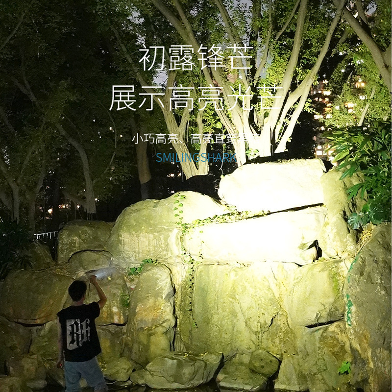 懐中電灯強光充電式屋外超亮遠射小型ミニ携帯家庭用耐久性キセノンledランプ|undefined